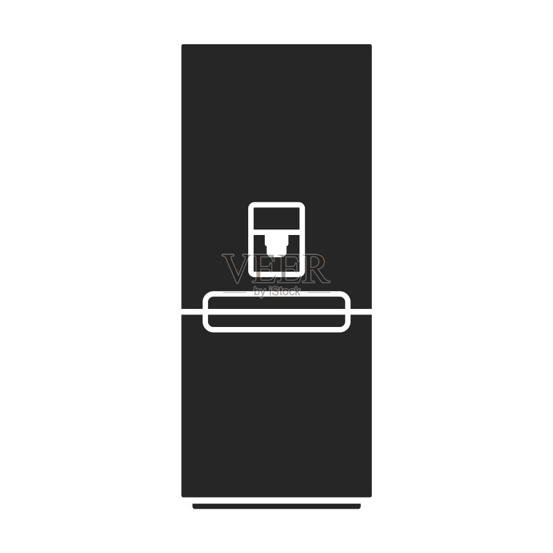 现代冰箱图标图标素材