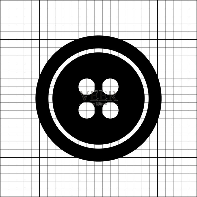 按钮与刻度纸图标素材