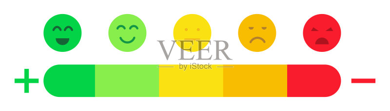 满意度评分。矢量隔离插图图标素材