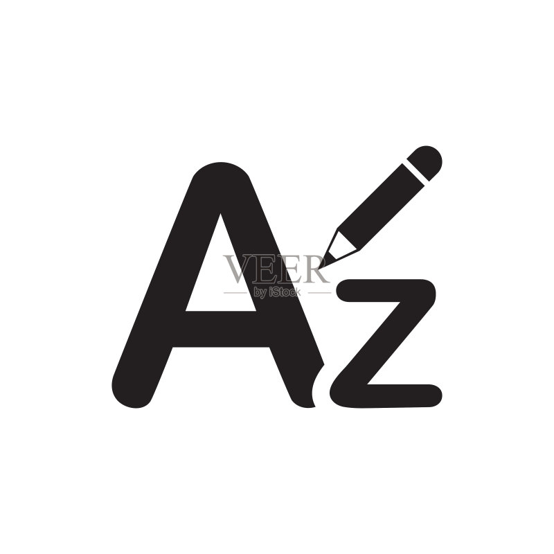 正面文字图标(矢量图)图标素材