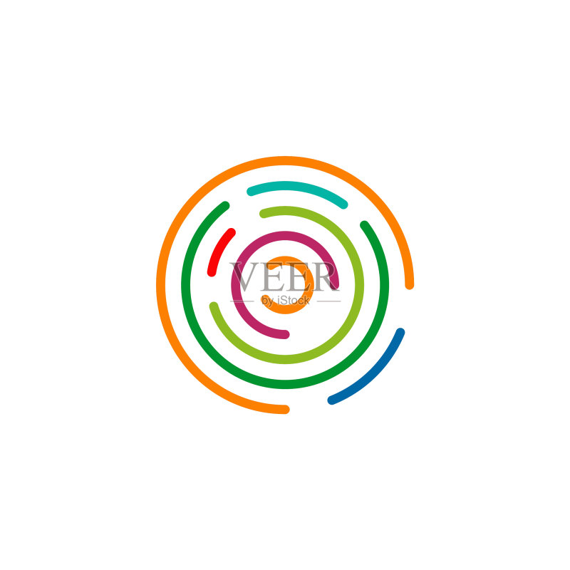 彩色圆形图标logo设计图标素材