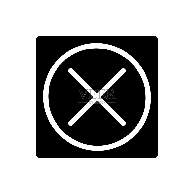 删除图标(矢量插图)图标素材