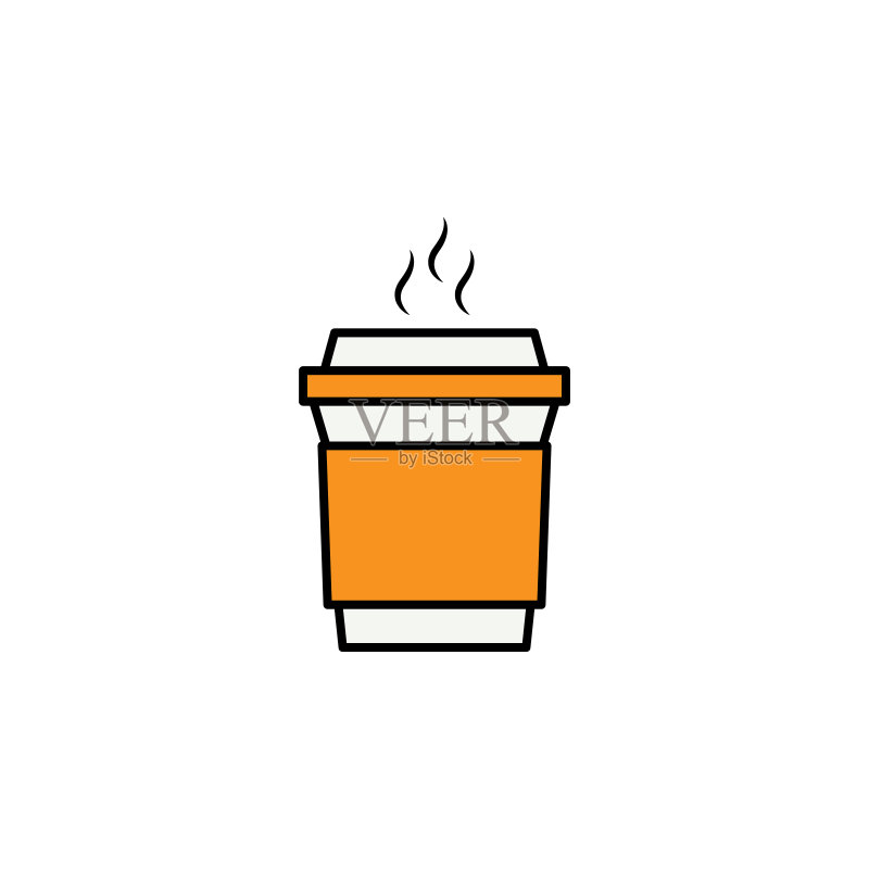 咖啡杯外带图标,教育元素,可用于网页、logo、移动应用、UI、UX图标素材