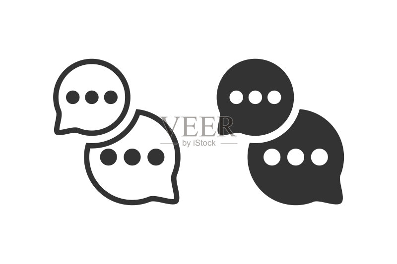 消息聊天图标矢量素材图标素材