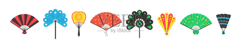 风扇套装图标素材
