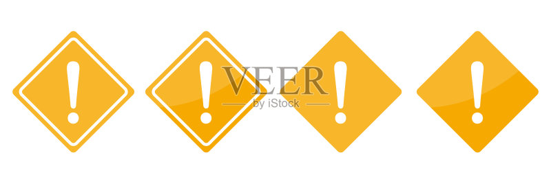 警告标志图标矢量图图标素材