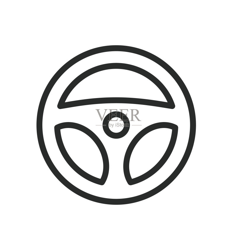 汽车方向盘图标矢量设计图标素材