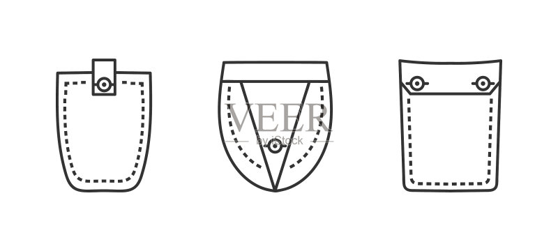 贴袋图标素材