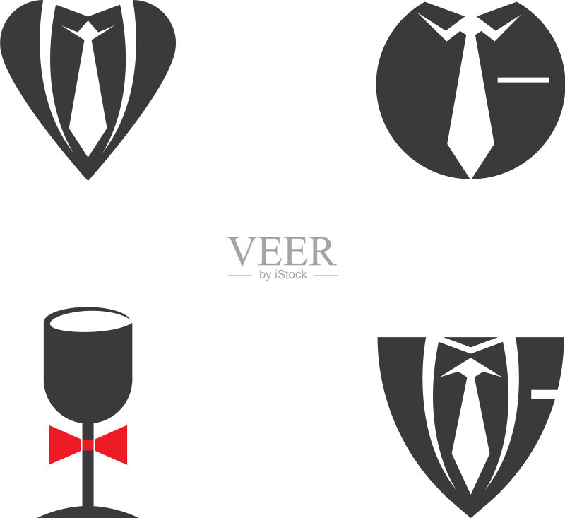 燕尾服logo图标素材