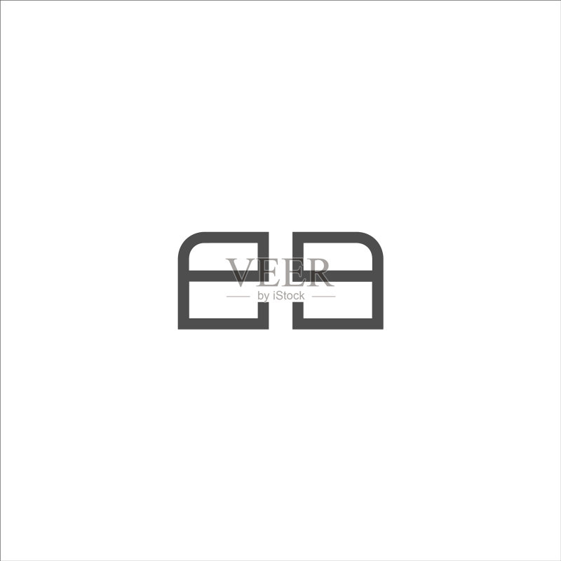 字母E或E标志设计模板图标素材