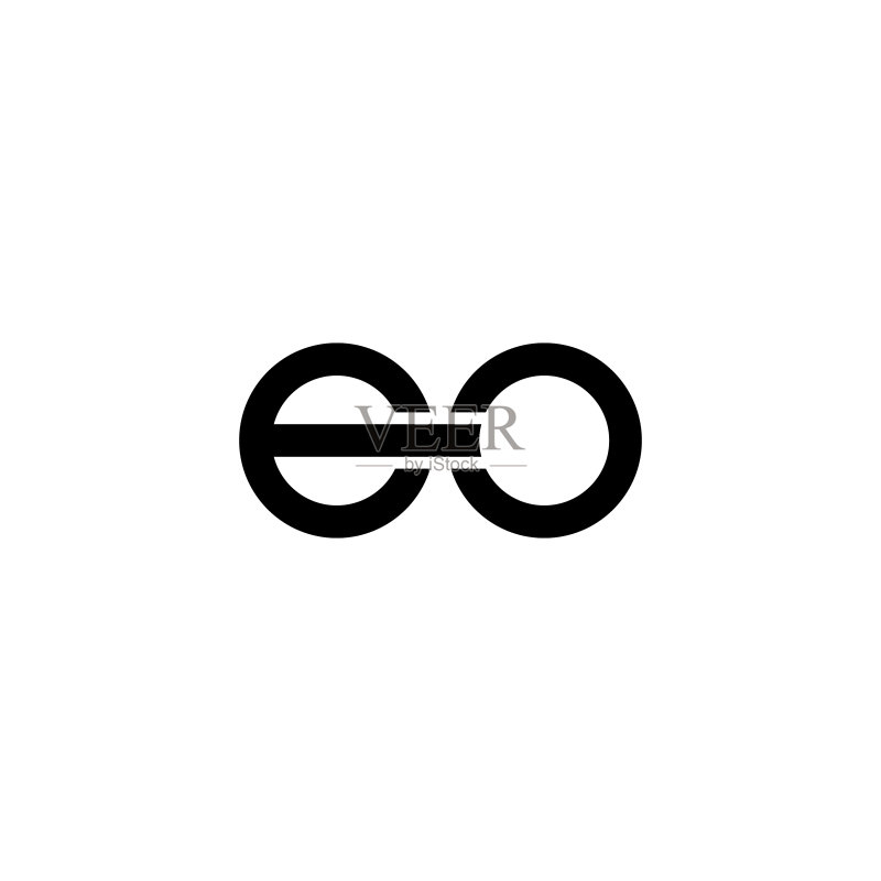 EO或OE字母标志设计模板图标素材