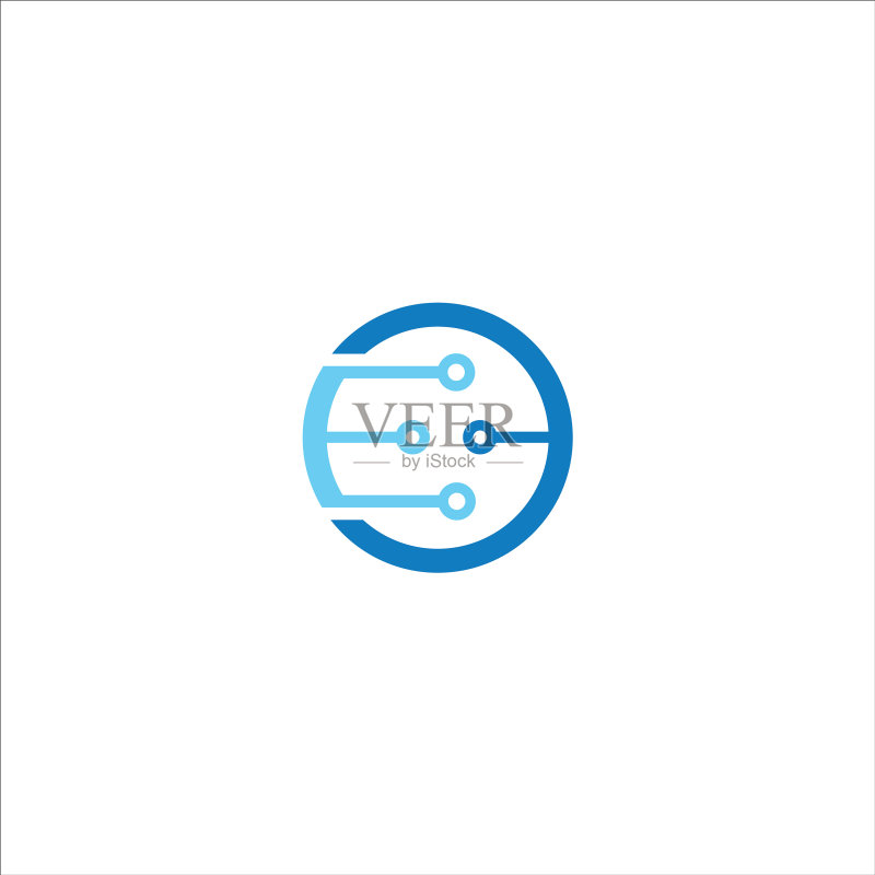 EO或OE字母标志设计模板图标素材