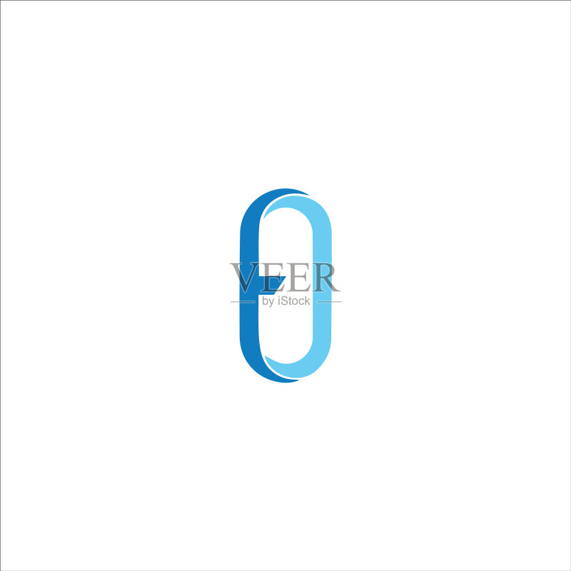 EO或OE字母标志设计模板图标素材