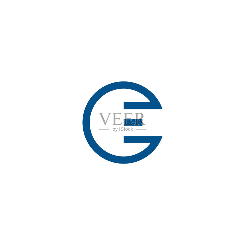 EO或OE字母标志设计模板图标素材
