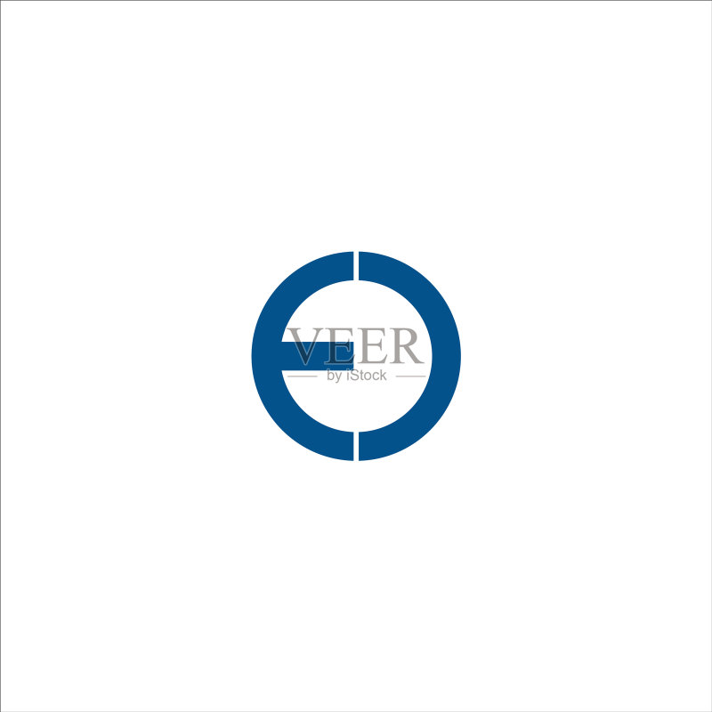 EO或OE字母标志设计模板图标素材
