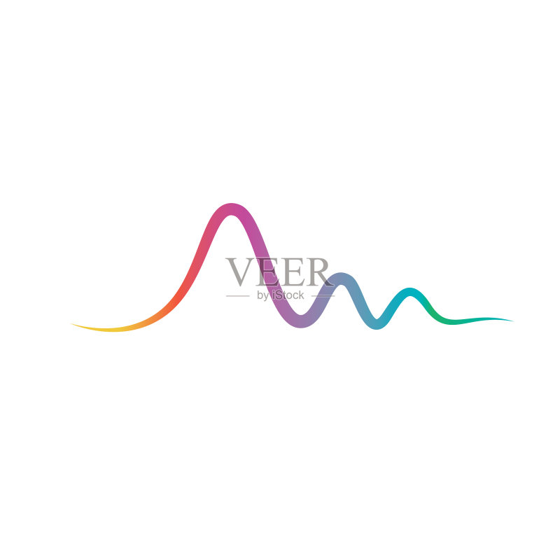 音浪线条Logo模板图标素材