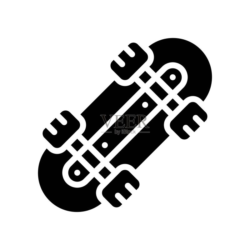滑板车轮胎交通图标矢量设计图标素材