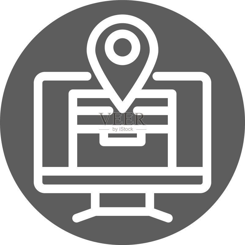 送货货运服务物流纸板箱图标素材