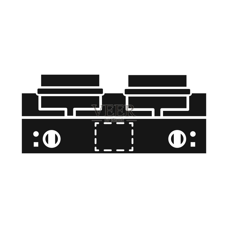 烧烤机符号Web图案图标素材