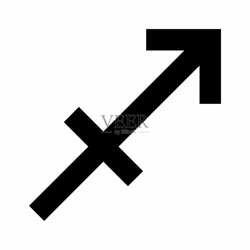 射手座星座标志图标素材