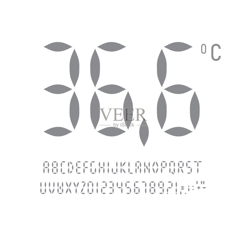 数字时代字母数字符号集图标素材