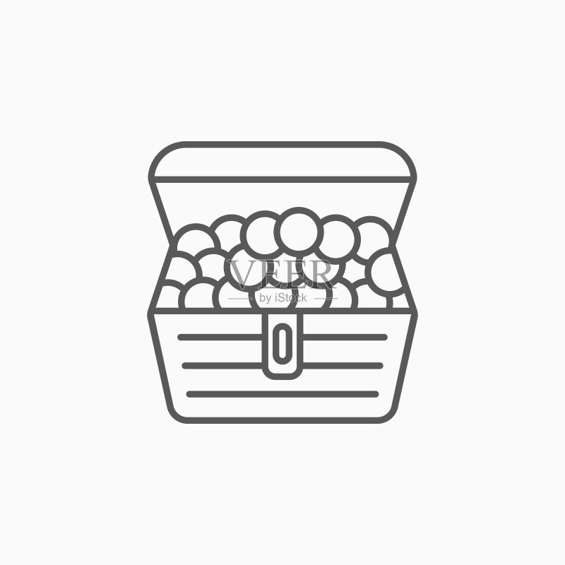 宝箱图标矢量素材图标素材