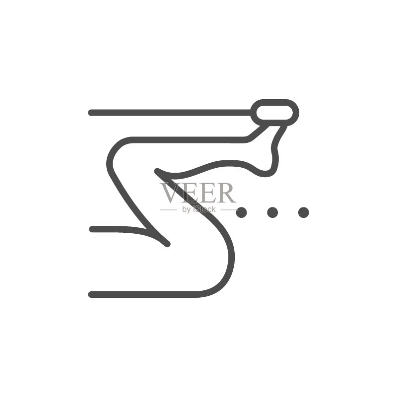 理疗线条轮廓图标图标素材
