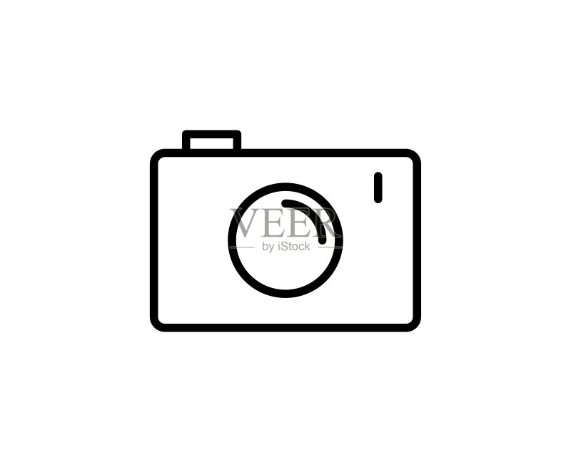 相机线条图标图标素材