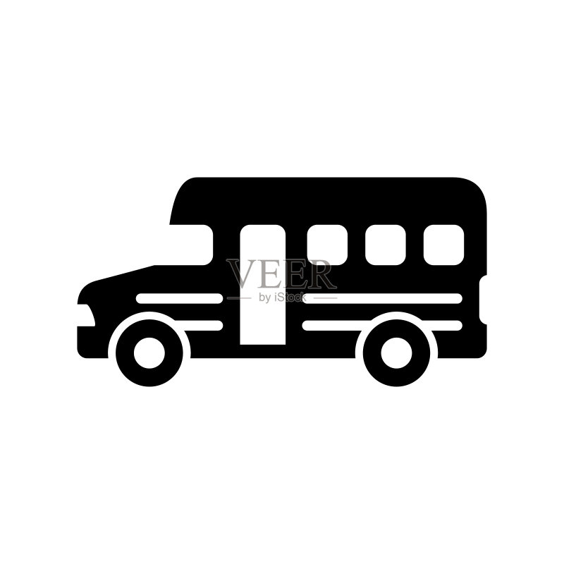 校车图标图标素材