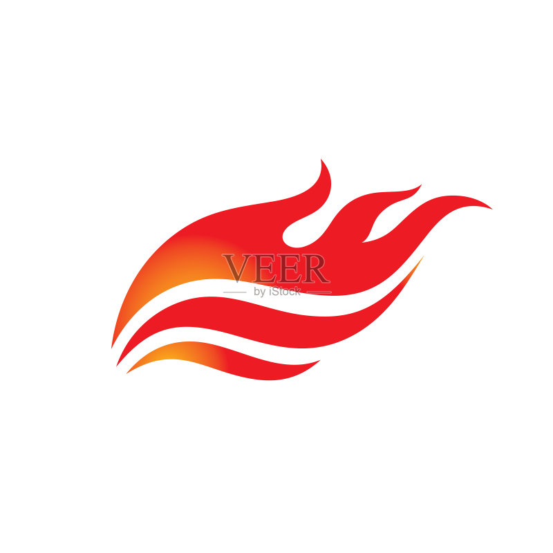 火焰Logo模板概念图标素材