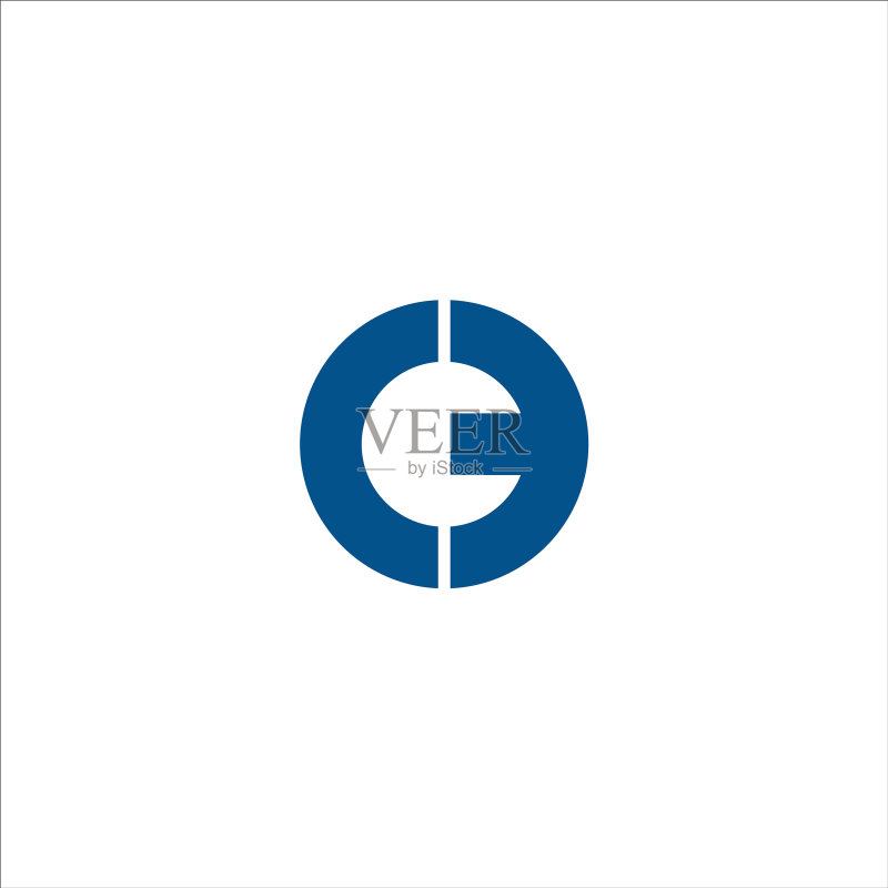 EO或OE字母标志设计模板图标素材