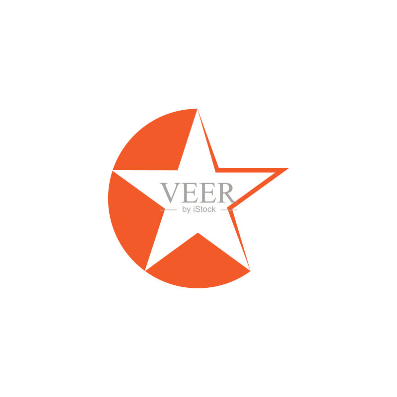 简约几何星星设计Logo图标素材