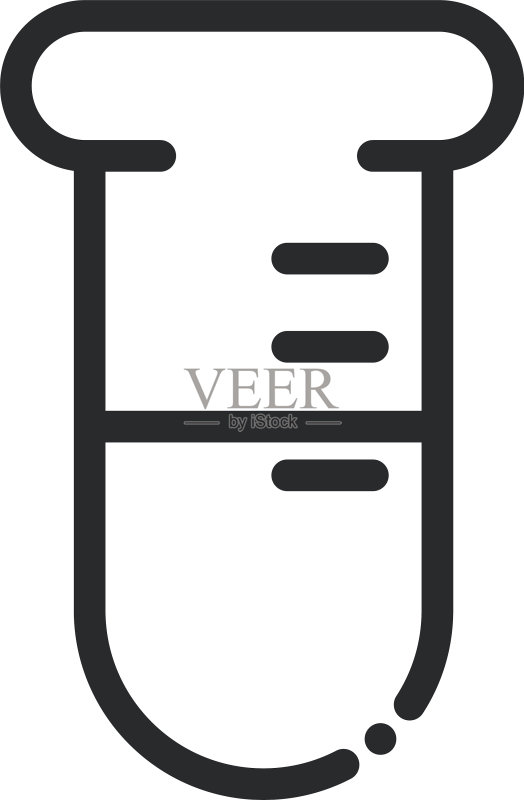 化学试管实验室科学研究图标素材