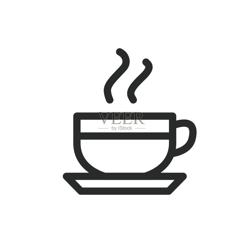 矢量咖啡杯图标标志插画图标素材