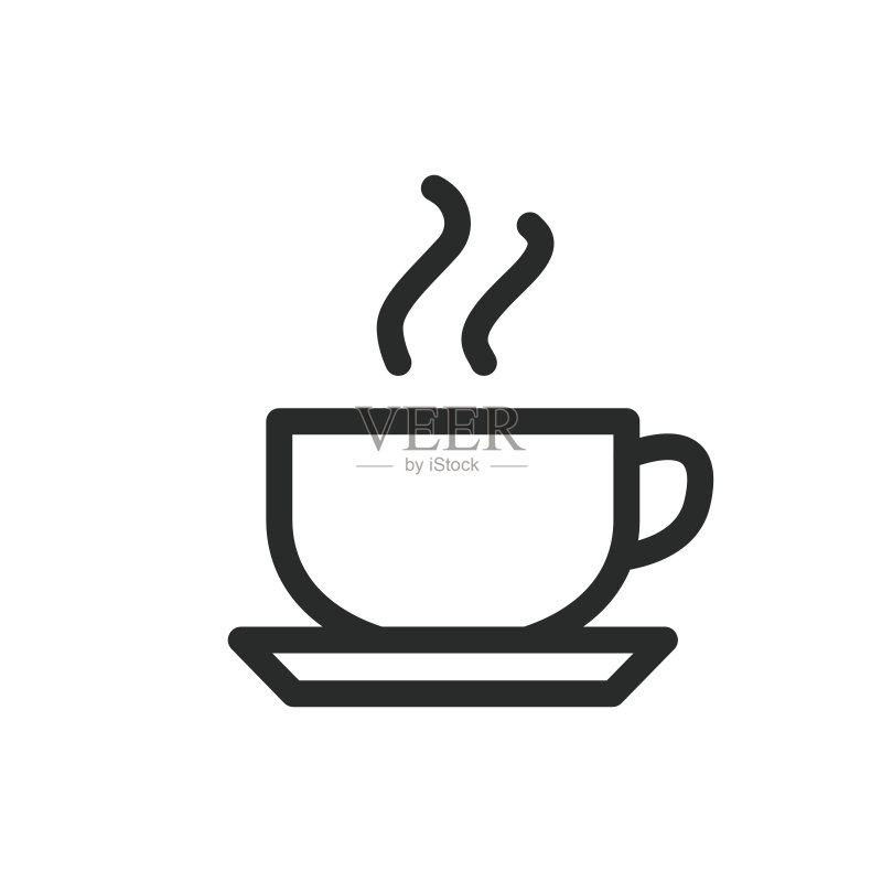 矢量咖啡杯图标标志插画图标素材