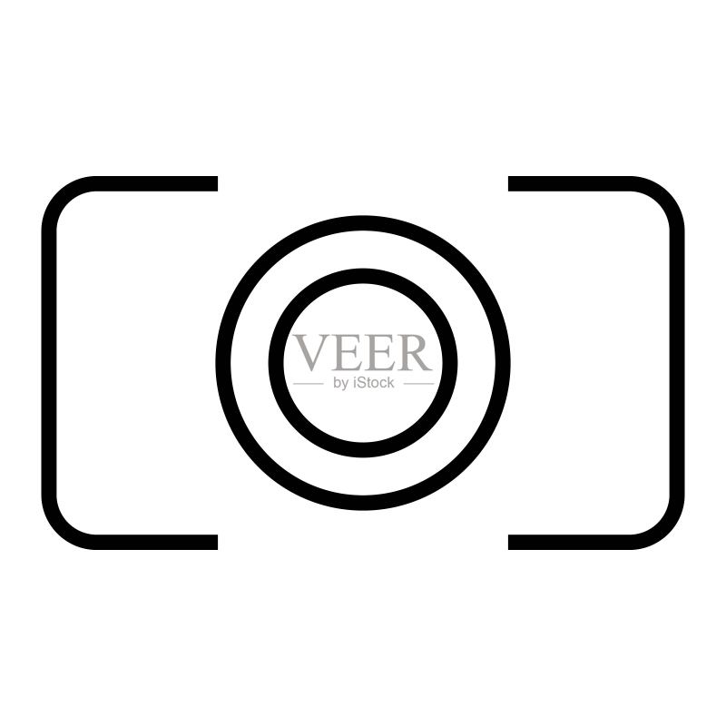 相机图标,摄影概念,完美展示网站设计的照相机图标图标素材