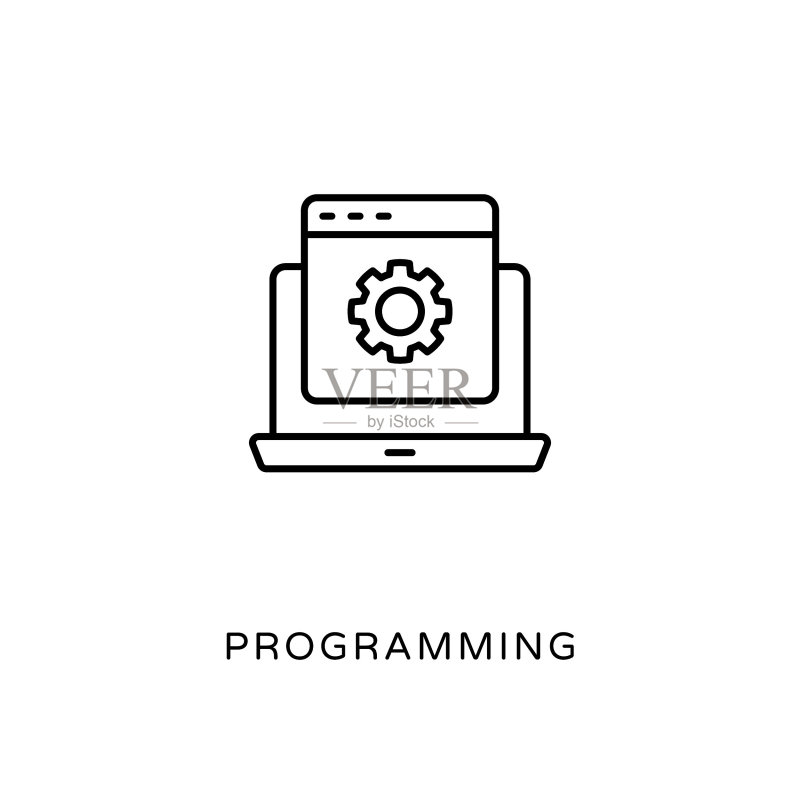 矢量编程图标。Logotype图标素材
