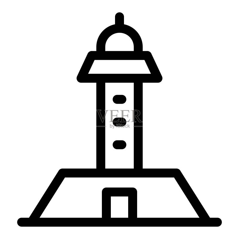 航海灯塔图标图标素材