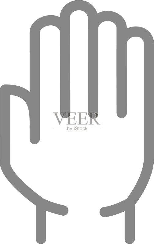 人手卫生保护线条图标图标素材