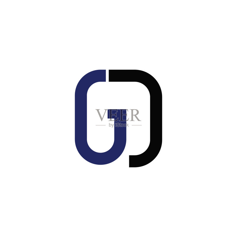 GD或DG首字母标志设计模板图标素材