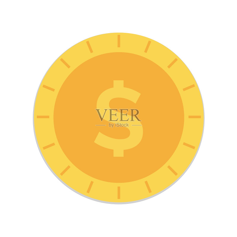 金币美元硬币钱币图标图标素材
