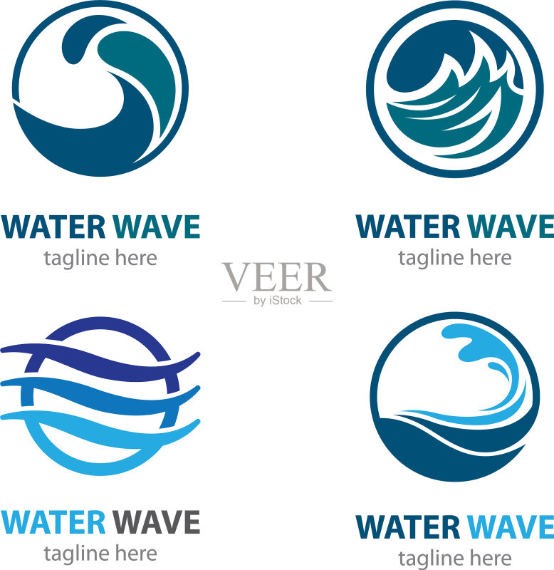 水波纹符号图标图标素材