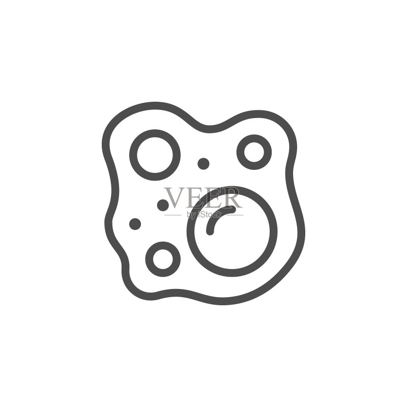 气泡和泡沫线条轮廓图标图标素材