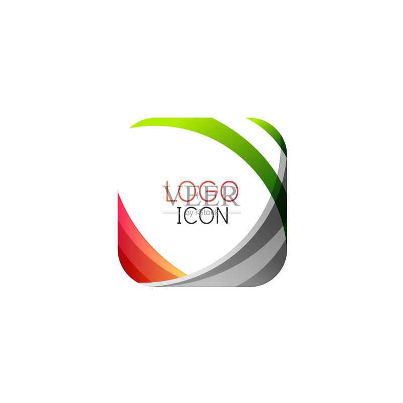 商业时尚几何方形Logo设计图标素材