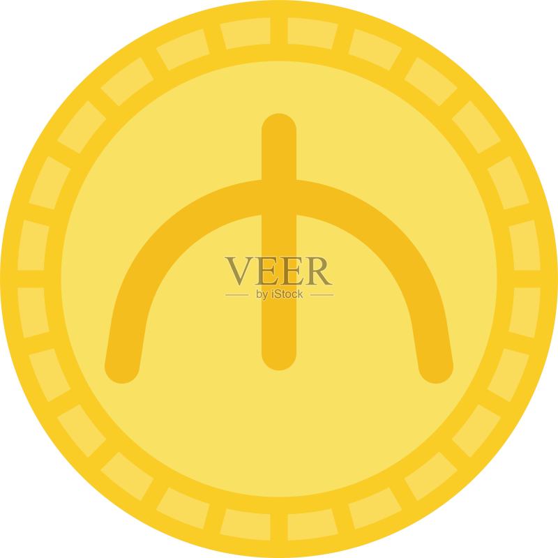 阿塞拜疆马纳特硬币图标,阿塞拜疆货币图标素材