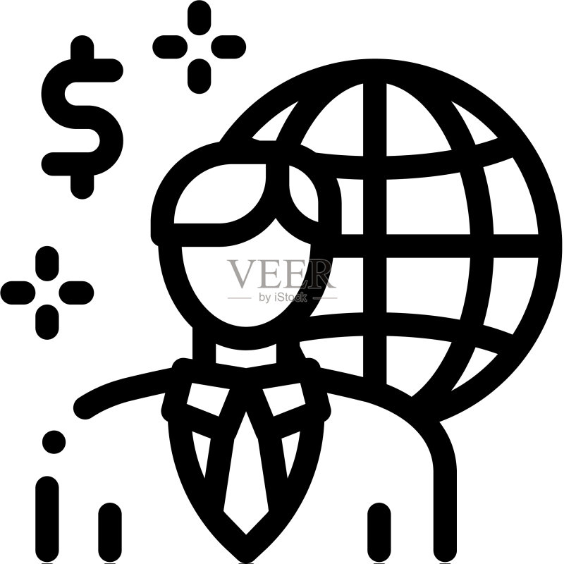 全球房地产经纪人图标图标素材