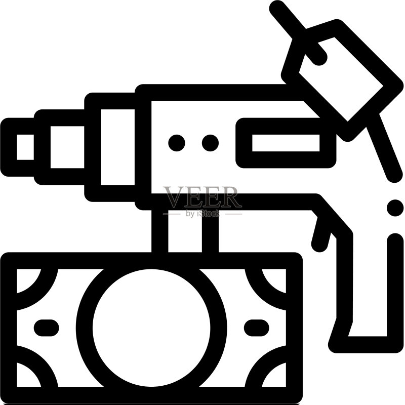 当铺换钱的电钻工具图标图标素材
