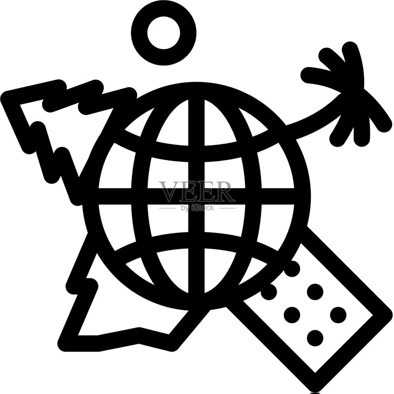 人类地理科学轮廓图标图标素材