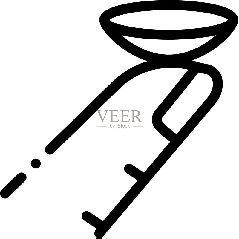 手指上的镜头图标轮廓图标素材