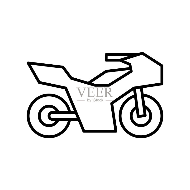 摩托车交通工具矢量图标图标素材